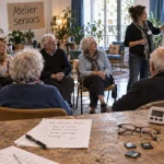 Atelier séniors en résidence : seniors en cercle pour mémoire et équilibre