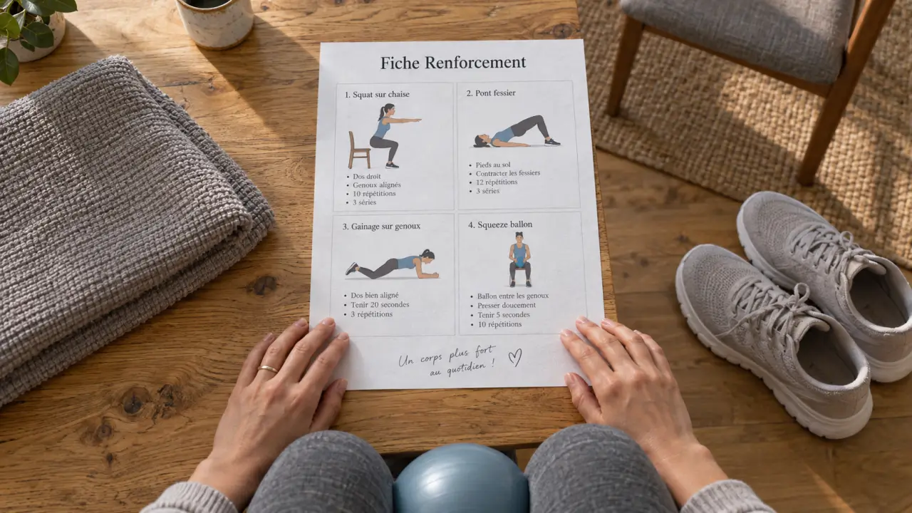 Exercices renforcement musculaire personnes âgées pdf avec chaise