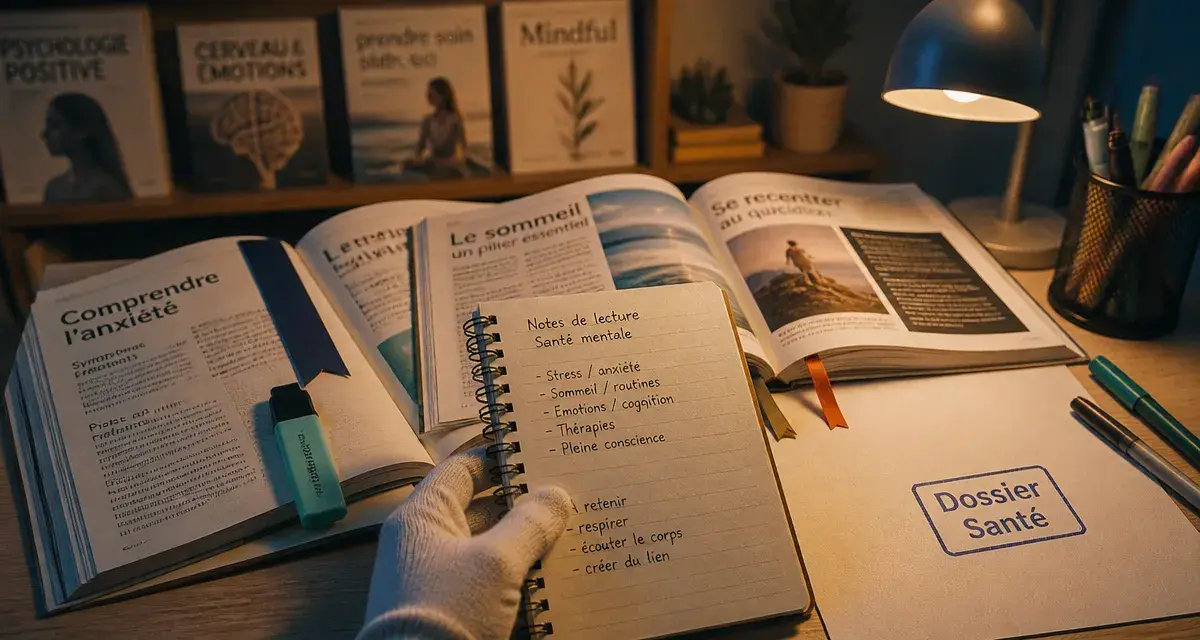 Magazine santé mentale pour veille clinique : carnet et notes de santé mentale