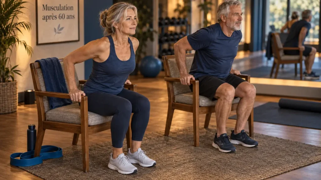 Après 60 ans, 2 à 3 séances de musculation pour renforcer force et équilibre