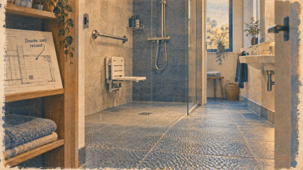 Rénovation salle de bain PMR : normes, budget et aides pour un projet réussi
