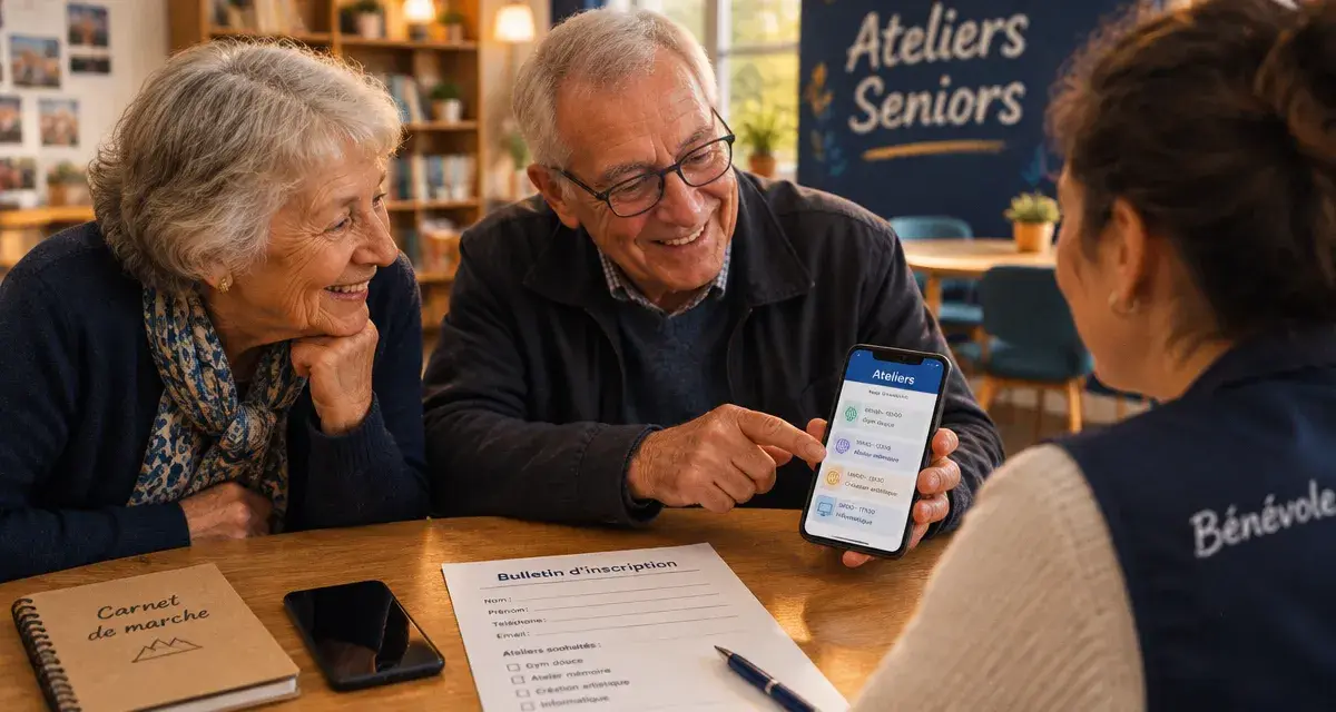 Seniors actifs après la retraite, ateliers seniors et bénévolat